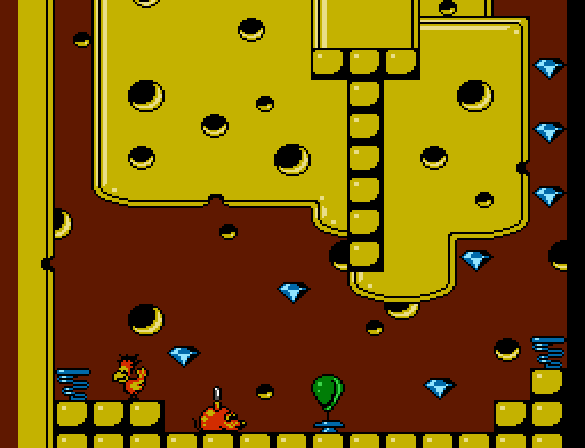 Alfred Chicken - NES game screenshot (1993) by Mindscape